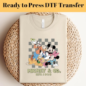 Mickey Co. Est. 1928 Dtf Transfer, Disney Friends Ready to Press, Disney Transfer, Disney Castle DTF, DTF Prints, Disney Shirts, Disney Trip