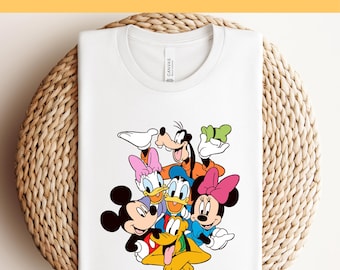 Transferencias DTF de Mickey y sus amigos, Disney, listas para imprimir, personalizadas, Disney DTF, alta calidad, para prensa de calor