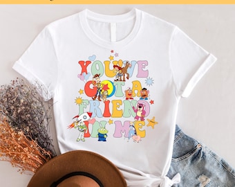 You've Got A Friend In Me dtf-overdracht, Toy Story klaar voor pers, aangepaste dtf-overdrachten, full colour, warmteoverdracht, Disneyland DTF-prints,