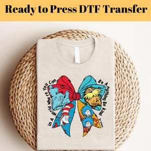 Dr. Seuss Tag DTF Transfer, Dr. Seuss Coquette DTF, Dr. Seuss Hemden, Dr. Seuss Transfer, Lehrerleben Dtf, Lesen in Amerika, Dr
