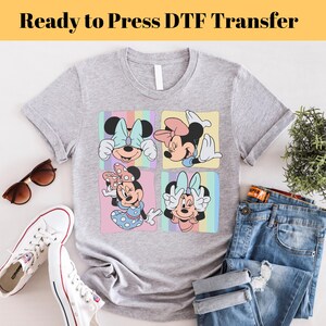 Mickey And Friends, Disney Transfers, Ready to Press, Personalized DTF Transfers, Disney Gifts, High Quality, Heat Press DTF Transfers