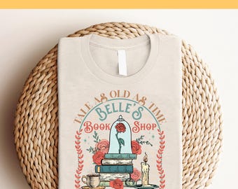 Belle's Book Shop DTF-overdracht: Belle en het beest-print