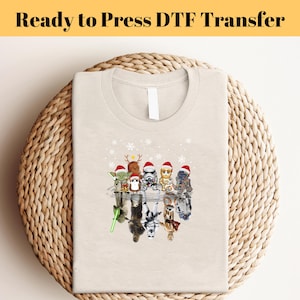 Star Wars Family Christmas DTF, Ready to Press Christmas Galaxy DTF, Disney Xmas Gift dtf, Galaxy's Edge Holiday, Disneyland Christmas Gift