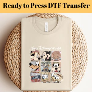 Disney Animal Kingdom DTF Transfer, Mickey Safari Ready To Press, Walt Disney DTF, Disneyland Heat Press DTF, Disney Trip Dtf