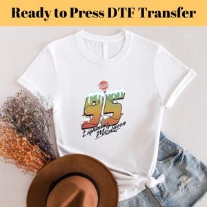 Lightning McQueen Merry Christmas DTF, Ready to Press, McQueen 95 Piston Cup DTF, Disney Cars Christmas DTF, Cars Land Christmas Dtf