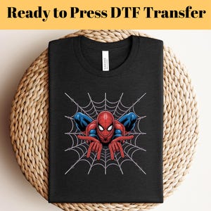 Spiderman DTF-överföring, Superhjälte DTF, Spiderman DTF, Hjälteöverföring, Spiderman-mask färdig att tryckas, Våröverföring