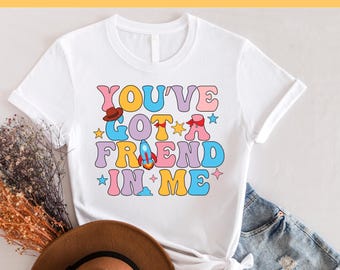 Bereit zum Pressen DTF Transfer - You've got a Friend In Me Heat Transfers, Toy Story DTF Transfer, Disney bereit zum Pressen, Disneyland Transfer