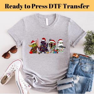 Star Wars Christmas Dtf, Disney Star Wars Christmas Dtf, Ready to Press, Disney Transfers, DTF Gang Sheet, Xmas DTF Transfer, Heat Press DTF