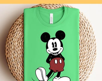 Retro Mickey Mouse DTF, Mickey Mouse-warmteoverdracht, Disneyworld DTF-overdracht, Disneyland klaar om te drukken, Mickey DTF-overdrachten, Disney-cadeaus