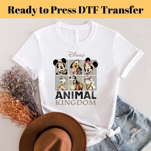 Mickey and Friends Safari DTF, Disney Animal Kingdom DTF, Disney Transfer, Ready to Press, Disney dtf Transfer, Heat Press DTF Transfer