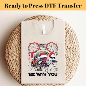 Star Wars Santalorian Dtf, Disney Christmas Holiday Dtf,Disney Christmas Dtf, Family Christmas Matching Dtf, ,Heat Press Transfer, gift dtf