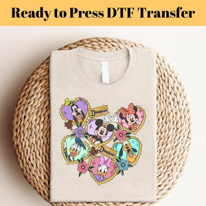 Disney Mickey and Friends DTF Transfer, Ready to Press, Minnie Mickey Dtf, Disney Image Transfer, Disney Dtf Transfers, Disney Gang Sheet