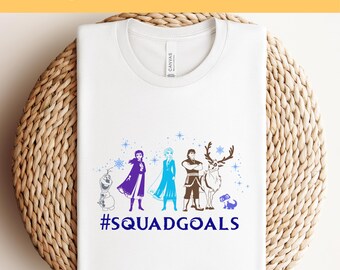 Gefrorene DTF Transfers, Disney bereit zum Pressen, Elsa Anna Olaf Transferfolie, Bügelfolie, süße Disney DTF, Disney Familienurlaub Transfer