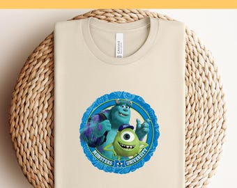 Disney Monster DTF Transfer, Disney Monsters University DTF, Monster Inc Movie DTF Transfers, Monster James Shirt, Monster Squad Shirt