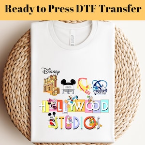 Universal Studios DTF, Gotowe do Prasowania, Transfer Disneya, Transfer DTF Prasą Cieplną, Wydruk Wakacyjny Disneya, Specjalny DTF Rodzinny, Transfer Do Prasowania