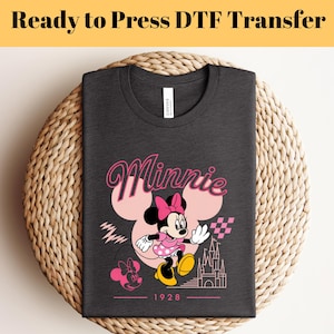 Minnie Mouse 1928 DTF Transfer, Magical Castle DTF, Disney DTF, Ready to Press Dtf, Disney Trip Dtf, Custom Transfers, Custom Heat Transfer
