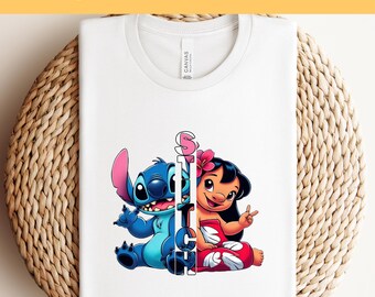 Plantillas de Lilo y Stitch de Disney, Plantillas de Vacaciones Familiares de Disney, Plantillas de Camisetas de Stitch de Disney, Plantillas de Impresión de Disney, Plantillas de Viaje a Disney, Plantillas de Prensa de Calor de Disney