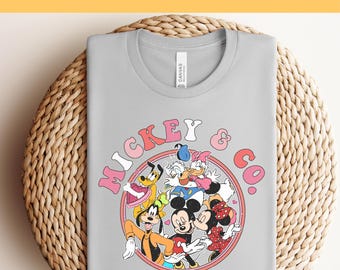 Mickey Co. Est. 1928 Dtf Transfer, Disney Friends Pressfertig, Disney Transfer, Disney Schloss DTF, DTF Drucke, Disney Shirts, Disney Trip