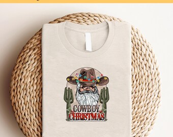 Cowboy Christmas DTF Transfer, Giddy Up Jingle Horse Pick Up Your Feet Ready To Press, Howdy Country DTF Print, Heat Press DTF,Cold Peel Dtf