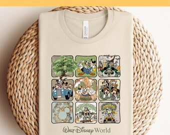 Transferencia DTF retro de Disney Animal Kingdom, Mickey Safari listo para imprimir, impresión DTF de Disneyworld, impresión DTF de Disneyland con prensa térmica, DTF de pelado en frío