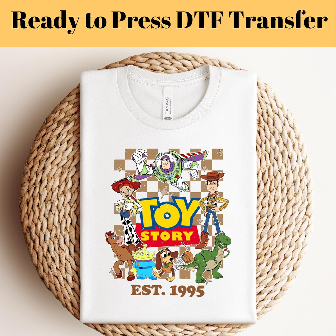 Toy Story Character DTF Transfer, Ready for Press, Bulk Dtf Transfer ...