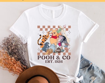 Retro Winnie The Pooh DTF, Ready to Press DTF Transfer, Winnie The Pooh Character DTF Transfer, T-shirt Transfers, Disney Family Trip Dtf