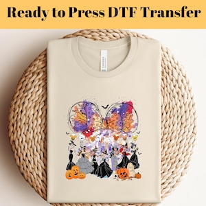 Disney Prinzessin Halloween DTF, Disney Halloween Pressfertig, Disney Schloss Halloween Dtf, Disneyfiguren DTF, Prinzessinnen Hexe