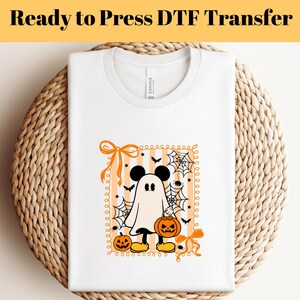 Disney Halloween Mickey Coquette Dtf Transfer, Mickey And Friends Halloween Ready to Press, Halloween Party Dtf, Disney Family Halloween Dtf