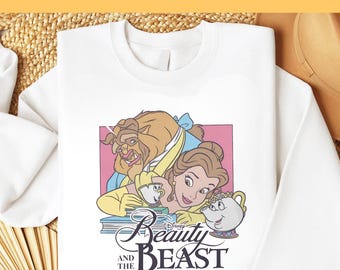 Disney Princess Belle DTF, Ready to Press, Beauty and the Beast DTF, Diisney DTF-overdracht, Disney Trip DTF, Disney Princess-shirts,