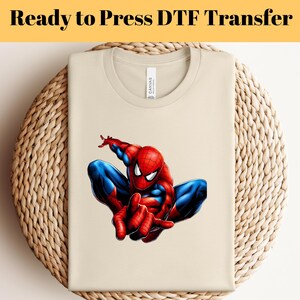 Spiderman DTF Transfer, Super Hero Dtf, Spiderman DTF, Hero Transfer, Spiderman Mask Ready To Press, Spring Transfer,Character DTF Transfer