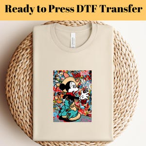 Retro Mickey Mouse DTF, Mickey Mouse Heat Transfer, Disneyworld DTF Transfer, Disneyland Ready to Press, Mickey DTF Transfers, Disney Gifts