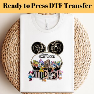 Disney Hollywood Studios DTF, Ready to Press, Disney DTF, Heat Transfer, Disney Trip DTF, Mickey and Friends Dtf, Disney Castle Shirt