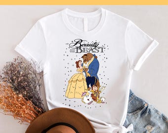 Disney Princess Belle DTF, Ready to Press, Beauty and the Beast DTF, Diisney DTF-overdracht, Disney Trip DTF, Disney Princess-shirts,