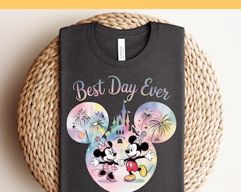Disney Mickey and Minnie Castle Best Day Ever DTF, Disney Castle DTF, Disney Shirt, Disney Vacation Dtf, Disney Family Shirt, Disney Dtf