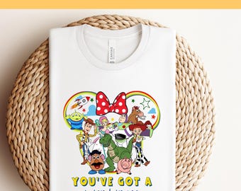 Sie haben einen Freund in mir DTF bereit zum Pressen, Disney Friends Toy Story DTF Transfer, Disney Toy Story Charaktere DTF Print, Heat Press Dtf