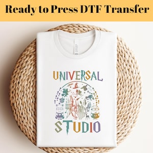 Universal Studios Ready to Press DTF, Disney World Print, Transfer DTF na prasie termicznej, Disney Vacation Print, Special Family DTF, Transfer na żelazko