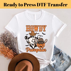 Halloween dtf,Western Halloween Howdy Pumpkin dtf,Western Retro dtf,Western dtf,Fall dtf,Pumpkin,Sublimation dtf Design,dtf,ready to press