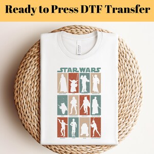 Disney Star Wars DTF Transfer, Galaxy&#39;s Edge Ready To Press, Disneyworld Full Color DTF Print, Disneyland Heat Press DTF, Disney Shirts