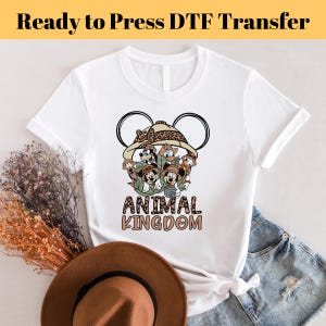 Retro Disney Animal Kingdom DTF Transfer, Mickey Safari Ready To Press, Disneyworld DTF Print, Disneyland Heat Press DTF, Gift dtf