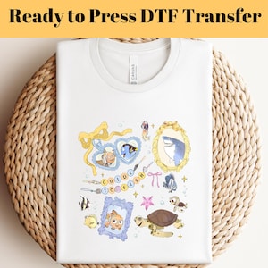 Finding Nemo Characters Coquette DTF, Finding Nemo Ready To Press, Finding Nemo Heat Transfer, Finding Dory Dtf, Nemo And Dory DTF, Nemo DTF
