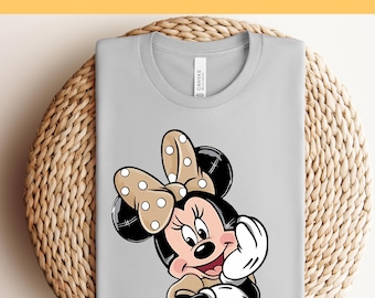 Retro Minnie Mouse DTF, Mickey Mouse Heat Transfer, Disneyworld DTF Transfer, Disneyland Ready to Press, Mickey DTF Transfers, Disney Gifts