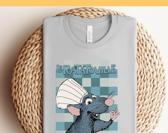 Disney Ratatouille Remy, Paris Chef DTF, Ready to Press, Classic Kitchen Shirt, French Food Lover Tee, Heat Transfer, Disney Trip Dtf