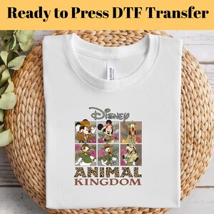 Disney Animal Kingdom DTF Transfer, Mickey Safari Ready To Press, Disneyworld DTF Print, Disneyland Heat Press DTF, Disney Trip Dtf