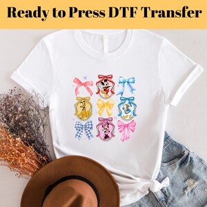 Disney Coquette DTF Transfer, Disneyland DTF, Mickey And Friends dtf, Ready To Press, Mickey Image Transfer, Disney Trendy Shirts DTF Design