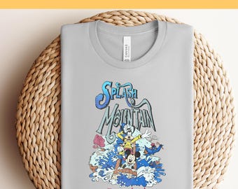 DTF Disneyland Splash Mountain, transferts DTF prêts à l'emploi, presse à chaud, prêt à imprimer Disney, DTF voyage Disney, DTF Mickey et ses amis