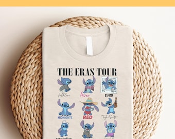 Stitch The Eras Tour DTF, Ready to Press, Stitch Tshirt, Disney Eras Tour Tee, Disneyland Family Trip, Wdw Tour, Disney DTF Transfer