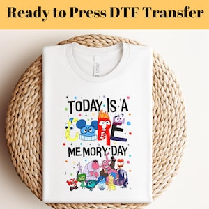 Today Is A Core Memory Day DTF, Pixar Inside Out dtf, Disney Magical Vacation Tee, Pixar Fest DTF, Family Trip Shirt, Ready to Press DTF