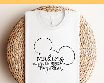 Making Magical Memories Together DTF, Disney Mickey Design, Ready to Press DTF Transfer, Iron on Decal, Direct to Film, Disney Shirts