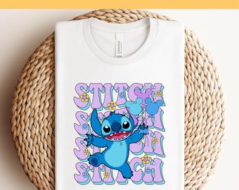 Stich Disney DTF Transfer, Süßer Stitch bereit zum Pressen, Disneyworld DTF Transfers, Disney Heat Press, Disney DTF Transfer, Stitch Dtf,