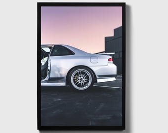 Honda Prelude Poster, Honda Prelude Print, Prelude 97-01 JDM Wall Art, Silver Prelude Rim Detail Photo, Car Enthusiast Gift, Man Cave Art